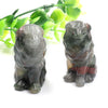 1.5 Inch Natural Crystal Carved Animal Lion Statue Stone Home Decor