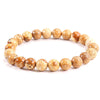 Natural 8mm Ball Bead Bracelet Ladies Natural Crystal Bracelet Bulk