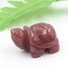 1.5 inch Natural Crystals Healing Stone Carved Animal Turtle Figurines Statue Crystal Stone Crafts For Home Decoration