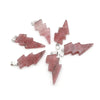 Natural healing crystal men jewelry pendant necklace lightning stone pendant charms for jewelry making