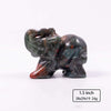 1.5 Inch Natural Crystal Healing Stone Animal Elephant Statue