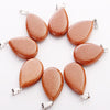 Natural Gemstone Pendant Bead Crystals Healing Stones Necklace Water Drop Pendants Charms For Jewelry Making