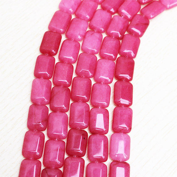 Natural stone rectangle shape gemstone beads for DIY necklace jewelry