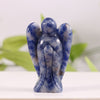 2inch Natural Crystal Crafts Wholesale Crystals Healing Stone Carving Guardian Angel Figurines Statues for decorations