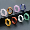 Natural Crystals Healing Stones Beads 15mm Small Jade Crystal Donuts Pendant For Jewelry Making
