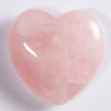 25mm Charms Love Heart Shaped Stone No Hole Natural Rose Quartz heart crystal stone for home decoration