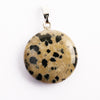 Natural Healing Crystal Quartz Gem Stone Round Pendant Charms for Jewelry Making DIY Necklace Decoration