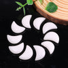 Charms Hand Carved Small Natural Stone Reiki Healing moon shape crystals wholesale bulk