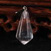 Wholesale Charms Natural Crystal Chakra Hexagonal Pyramid Stone Pendulum Pendants For Jewelry Making