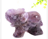 1.5 Inch Natural Crystal Healing Stone Animal Elephant Statue