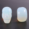 1inch Mixed Color Natural Healing Gemstone Crystal Carved Head Skulls Ornament for Home Decoration Carving Crafts
