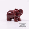 1.5inch Natural gemstone animal carving crystal elephant figurines elephant statue small stone crafts