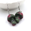 Fashion Women's Jewelry Accessories Natural Gemstone Healing Crystal Mushroom Dangle Earrings