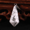 Wholesale Charms Natural Crystal Chakra Hexagonal Pyramid Stone Pendulum Pendants For Jewelry Making