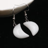 Fashion Jewelry Earrings Gem Stone Pendant Natural Crystal moon Star Earrings Hoop for Weman