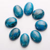 Wholesale 15x20mm natural gemstone loose beads mixed stone oval flat back stone cabochon for ring bracelet making