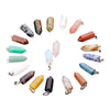 Wholesale Charms assorted crystal Hexagonal bullet shape beads pendants natural stone pendants for jewelry making