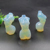 Natural Crystal Healing Stone Polished Carved Female Mannequin Body