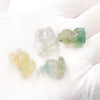 Mixed Animals Plants Bulk Natural Rainbow Fluorite Craft Crystal Carvings