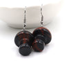 Fashion Women's Jewelry Accessories Natural Gemstone Healing Crystal Mushroom Dangle Earrings