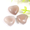 Fat New Style Wholesale 20x10mm Natural Pink Rose Quartz Crystal Stone Carved Heart Chakra Healing Heart Gemstone