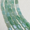 Natural stone rectangle shape gemstone beads for DIY necklace jewelry