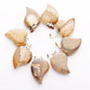 Natural Quartz Crystal Gemstone Bead Pendant Healing Crystal Heart Stone Pendant Bulk Charms For Jewelry Making