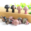 Wholesale natural hand carved crystal mushroom folk crafts reiki gemstnone crystal small size mushroom Home Decoration Gift