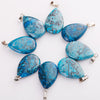 Natural Gemstone Pendant Bead Crystals Healing Stones Necklace Water Drop Pendants Charms For Jewelry Making