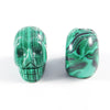 1inch Mixed Color Natural Healing Gemstone Crystal Carved Head Skulls Ornament for Home Decoration Carving Crafts