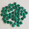 20mm Charms Custom Assorted Natural Healing Crystal Gemstone Bead Heart Stone Pendants Charms For Jewelry Making