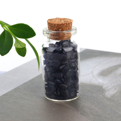 Natural Crystal Decoration Chips Mini Healing Ore Specimens Wishing Bottle Drifting Bottle Customizable packaging box set