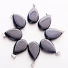 Natural Gemstone Pendant Bead Crystals Healing Stones Necklace Water Drop Pendants Charms For Jewelry Making