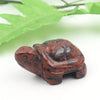 1.5 inch Natural Crystals Healing Stone Carved Animal Turtle Figurines Statue Crystal Stone Crafts For Home Decoration