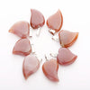 Natural Quartz Crystal Gemstone Bead Pendant Healing Crystal Heart Stone Pendant Bulk Charms For Jewelry Making