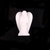 1.5inch Healing craft angel statue carved Natural stone crystal Guardian miniature black angel figurine for home decor wholesale