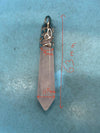 Wholesale Assorted Charms Natural Crystal Stone Hexagon Point Pillar Pendulum Pendant for DIY Jewelry Making