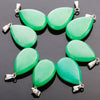 Natural Gemstone Pendant Bead Crystals Healing Stones Necklace Water Drop Pendants Charms For Jewelry Making