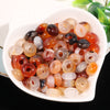 Wholesale 4x10mm Natural Crystal Gemstone Loose Bead Round Shape Big Hole Stone Beads for Jewelry Making