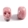 1inch Mixed Color Natural Healing Gemstone Crystal Carved Head Skulls Ornament for Home Decoration Carving Crafts