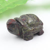 1.5 inch Natural Crystals Healing Stone Carved Animal Turtle Figurines Statue Crystal Stone Crafts For Home Decoration