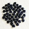 Charms assorted natural Amethyst purple crystal stone bead heart pendants