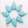 Natural Gemstone Pendant Bead Crystals Healing Stones Necklace Water Drop Pendants Charms For Jewelry Making