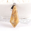 Wholesale Charms Natural Crystal Chakra Hexagonal Pyramid Stone Pendulum Pendants For Jewelry Making