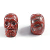 1inch Mixed Color Natural Healing Gemstone Crystal Carved Head Skulls Ornament for Home Decoration Carving Crafts