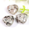 Fat New Style Wholesale 20x10mm Natural Pink Rose Quartz Crystal Stone Carved Heart Chakra Healing Heart Gemstone