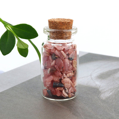 Natural Crystal Decoration Chips Mini Healing Ore Specimens Wishing Bottle Drifting Bottle Customizable packaging box set