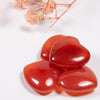 30mm Charms Natural Large Rose Quartz Hearts Crystals Healing Stones Puffy Hearts Gemstones crafts