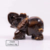 1.5inc 2inch Natural crystal stone carved elephant figurines elephant statue small crafts