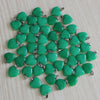 Charms assorted natural Amethyst purple crystal stone bead heart pendants